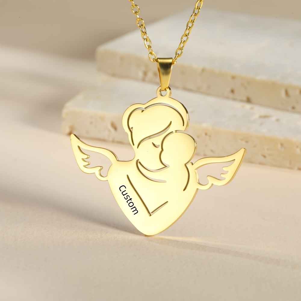 Personalized Stainless Steel Pendant Necklace — Customizable Gift